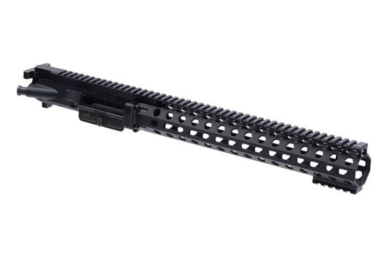 AR-15 upper and handguard, black.